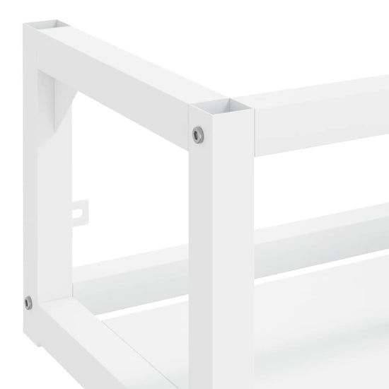 Wastafelframe wandgemonteerd 40x38x31 cm ijzer wit MeubelReus
