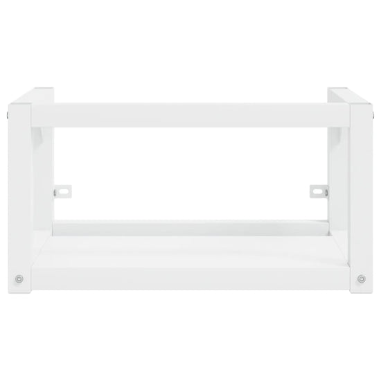 Wastafelframe wandgemonteerd 59x38x31 cm ijzer wit MeubelReus