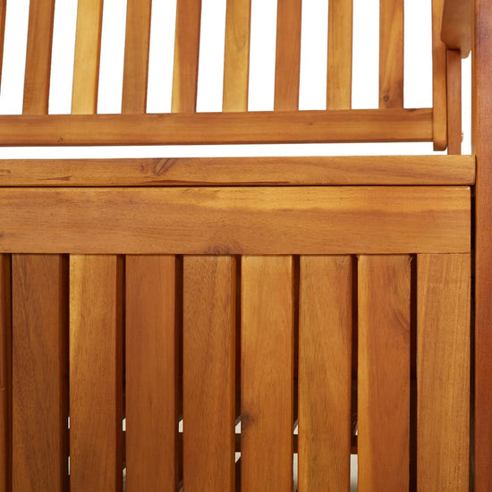 Opbergbankje met kussen 170 cm massief acaciahout MeubelReus