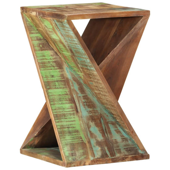 Bijzettafel 35x35x55 cm massief gerecycled hout MeubelReus