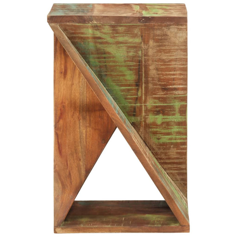 Bijzettafel 35x35x55 cm massief gerecycled hout MeubelReus