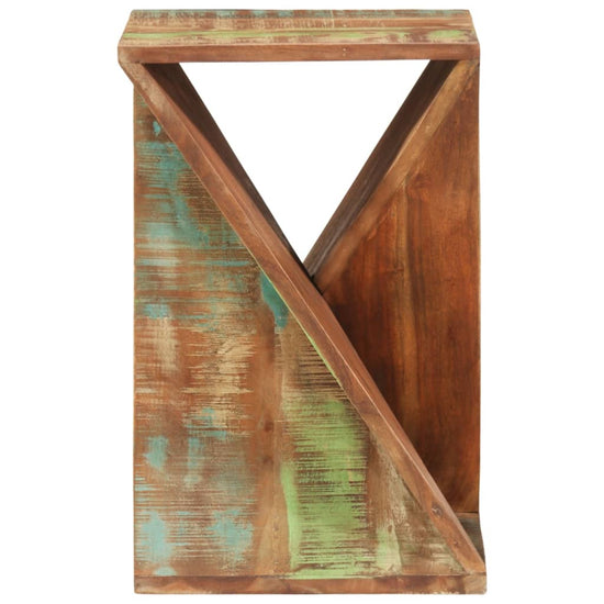 Bijzettafel 35x35x55 cm massief gerecycled hout MeubelReus