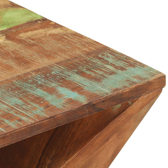 Bijzettafel 35x35x55 cm massief gerecycled hout MeubelReus
