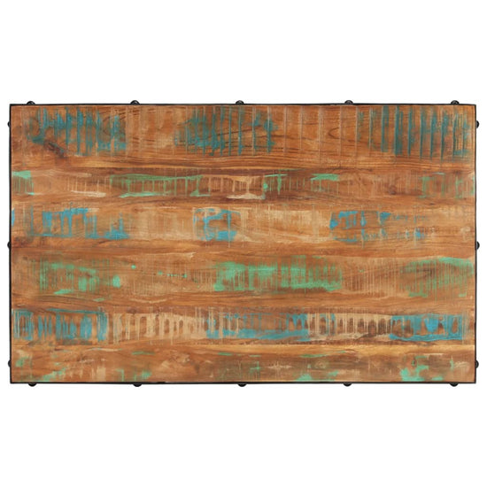 Salontafel met wielen 100x60x26 cm massief gerecycled hout MeubelReus