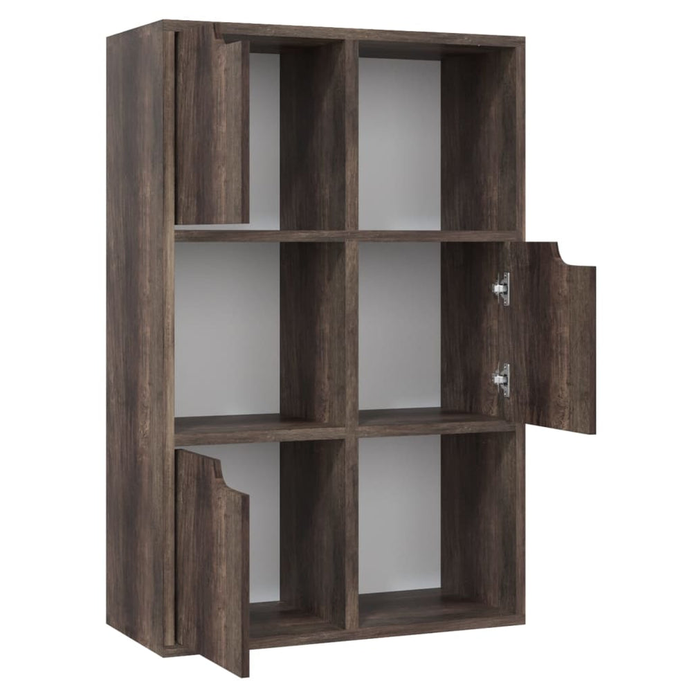 Boekenkast 60x27,5x88 cm spaanplaat gerookt eiken MeubelReus