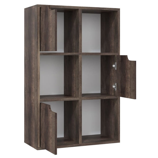Boekenkast 60x27,5x88 cm spaanplaat gerookt eiken MeubelReus