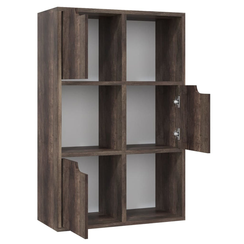 Boekenkast 60x27,5x88 cm spaanplaat gerookt eiken MeubelReus