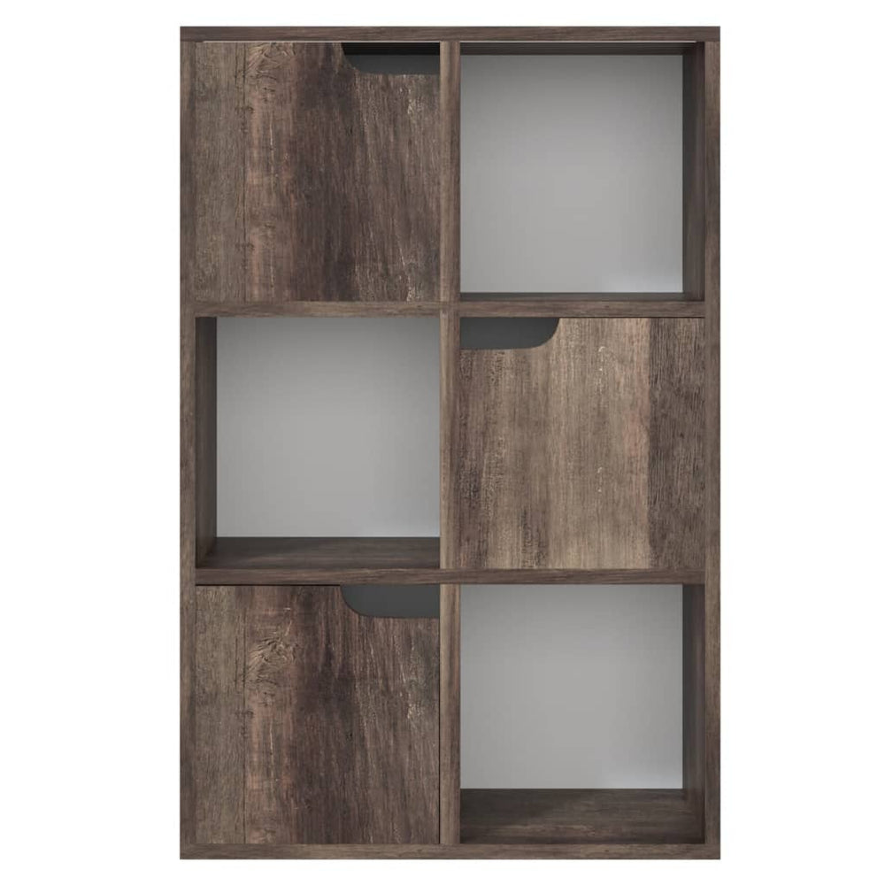 Boekenkast 60x27,5x88 cm spaanplaat gerookt eiken MeubelReus