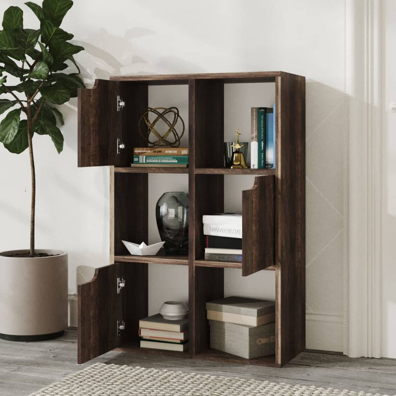 Boekenkast 60x27,5x88 cm spaanplaat gerookt eiken MeubelReus
