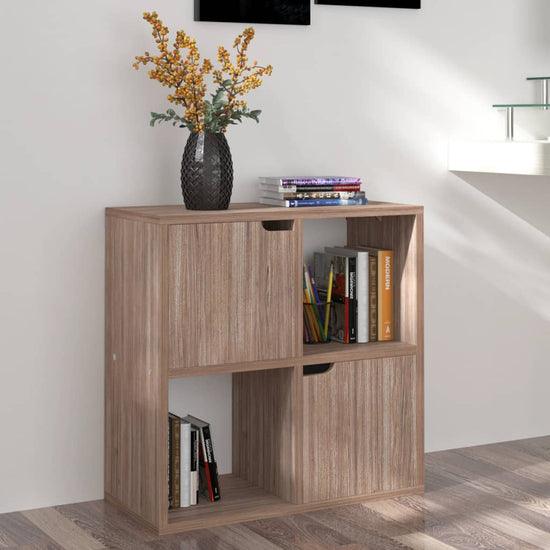 Boekenkast 60x27,5x59,5 cm spaanplaat grijs sonoma eiken MeubelReus