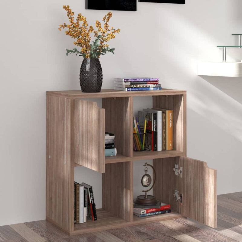 Boekenkast 60x27,5x59,5 cm spaanplaat grijs sonoma eiken MeubelReus