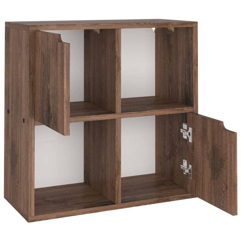 Boekenkast 60x27,5x59,5 cm spaanplaat gerookt eiken MeubelReus