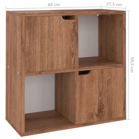 Boekenkast 60x27,5x59,5 cm spaanplaat bruin eiken MeubelReus