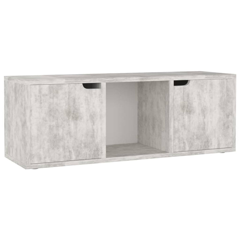 Tv-meubel 88,5x27,5x30,5 cm spaanplaat betongrijs MeubelReus