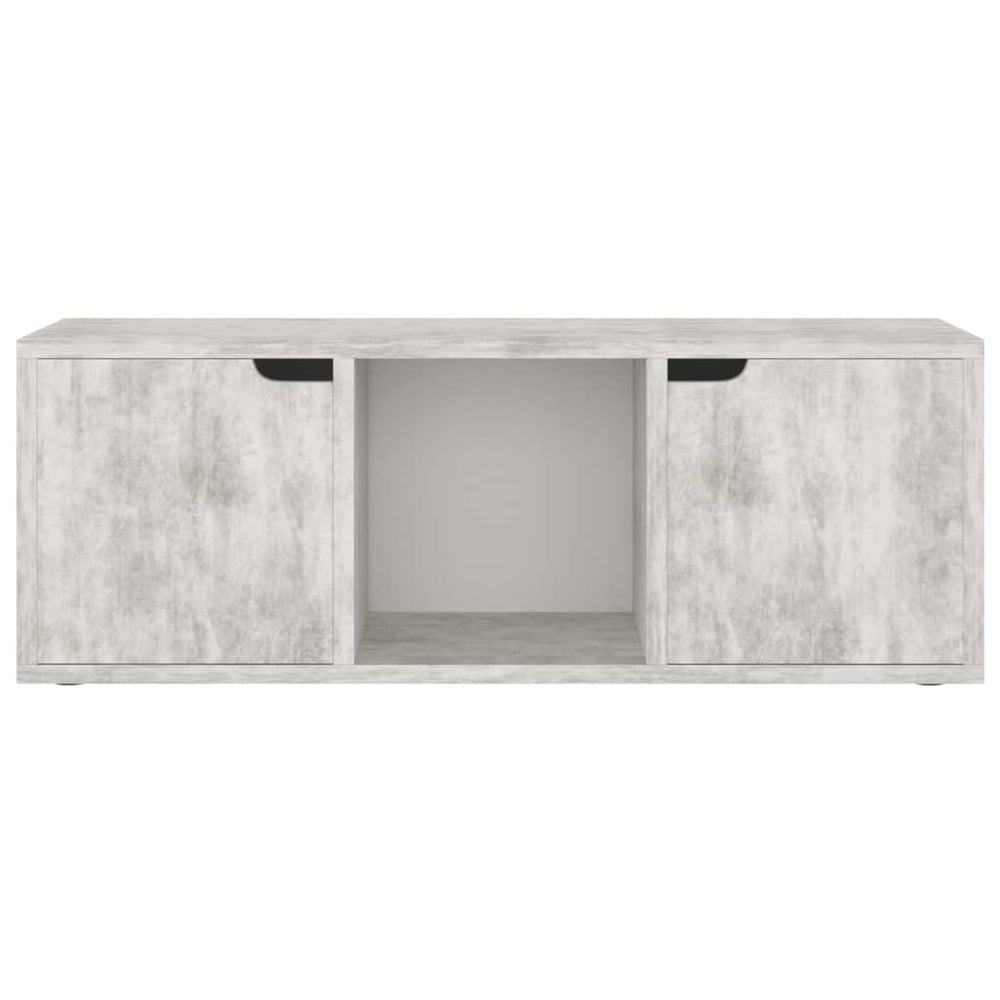 Tv-meubel 88,5x27,5x30,5 cm spaanplaat betongrijs MeubelReus