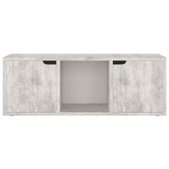 Tv-meubel 88,5x27,5x30,5 cm spaanplaat betongrijs MeubelReus