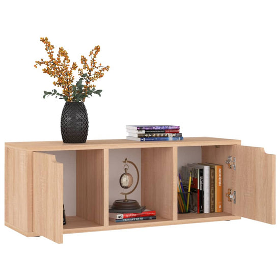 Tv-meubel 88,5x27,5x30,5 cm spaanplaat sonoma eikenkleurig MeubelReus