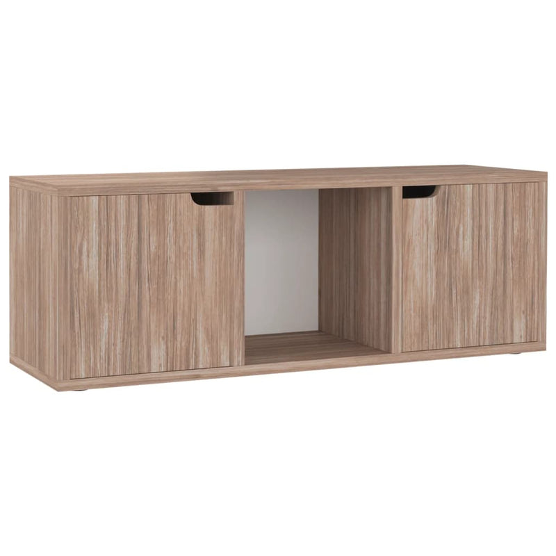 Tv-meubel 88,5x27,5x30,5 cm spaanplaat grijs sonoma eiken MeubelReus