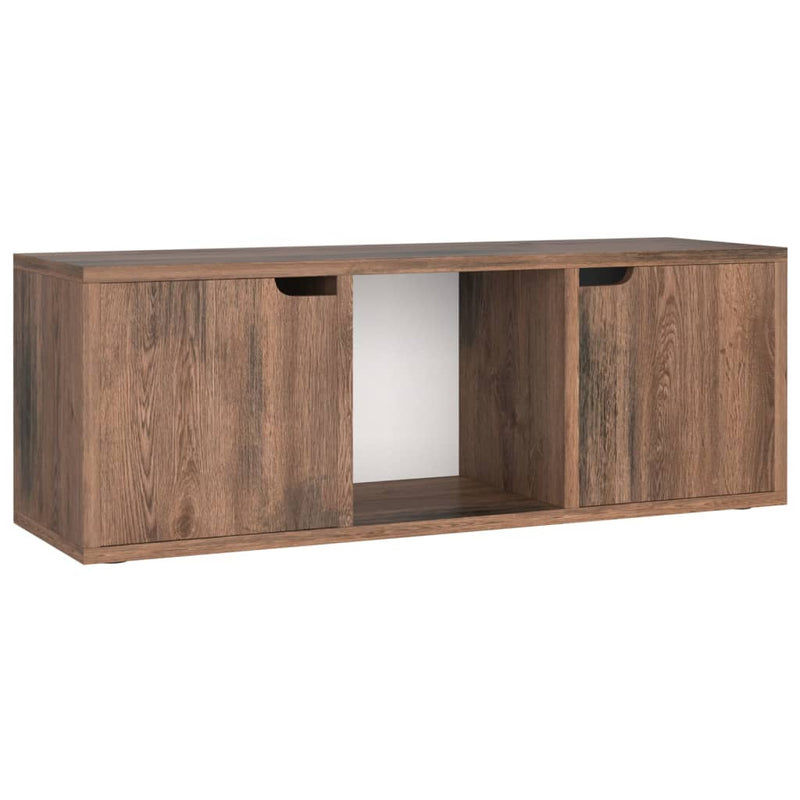 Tv-meubel 88,5x27,5x30,5 cm spaanplaat gerookt eiken MeubelReus