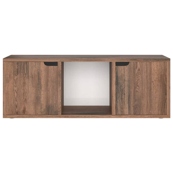Tv-meubel 88,5x27,5x30,5 cm spaanplaat gerookt eiken MeubelReus