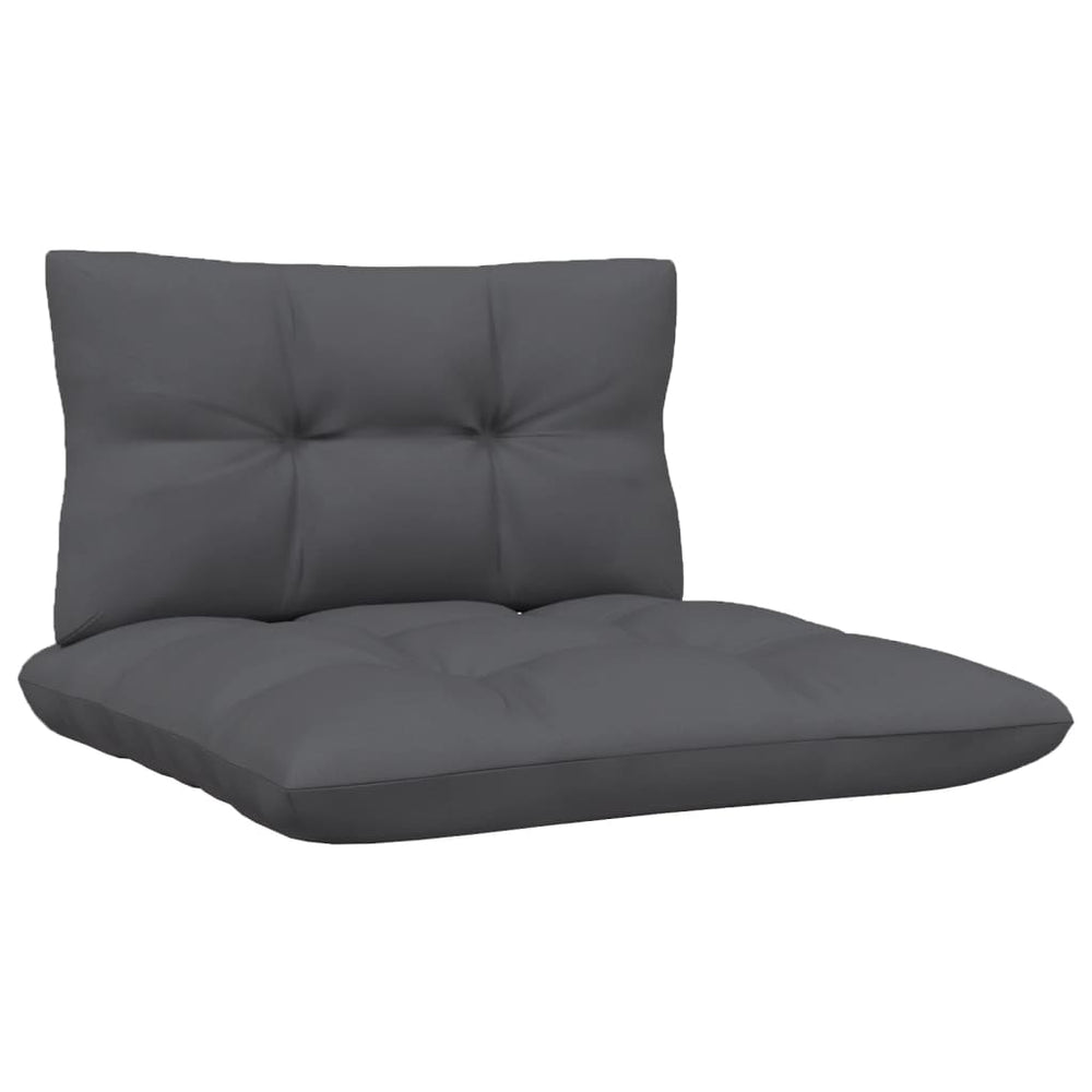 3-delige Loungeset met kussens massief grenenhout wit MeubelReus