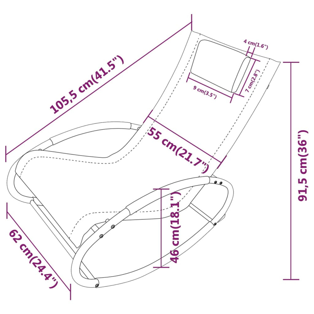 Ligbed met kussen staal en textileen groen MeubelReus