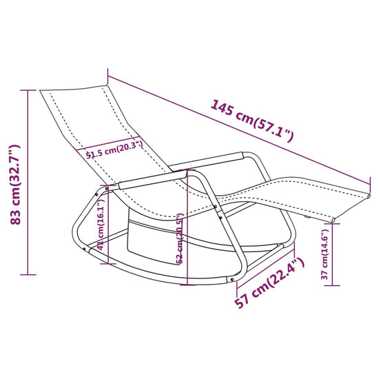 Ligbed staal en textileen zwart MeubelReus