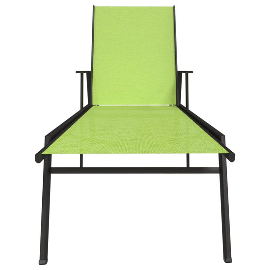 Ligbed staal en textileen stof groen MeubelReus
