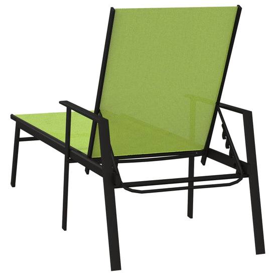 Ligbed staal en textileen stof groen MeubelReus