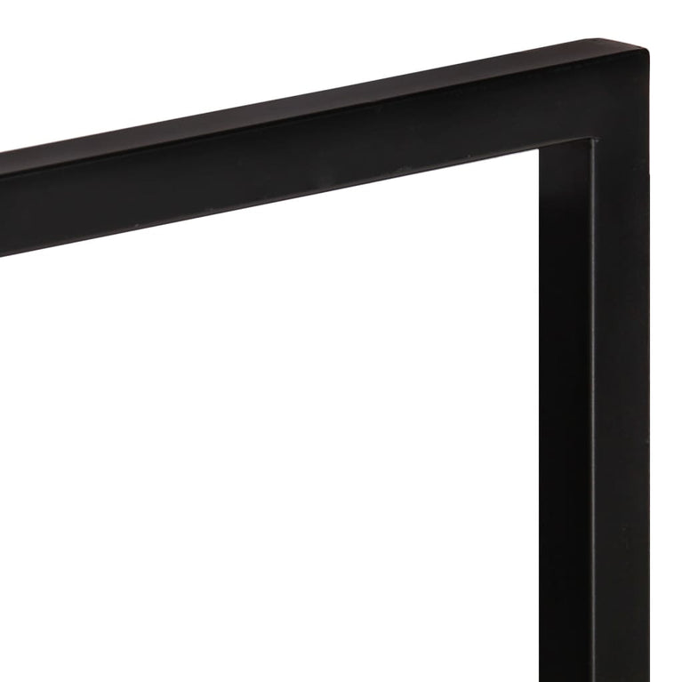 Wandschappen 2 st 80x25x35 cm massief acaciahout en staal MeubelReus