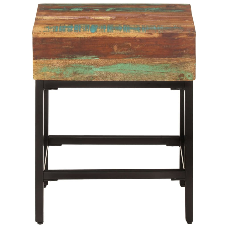 Bijzettafel 40x30x51 cm massief gerecycled hout MeubelReus