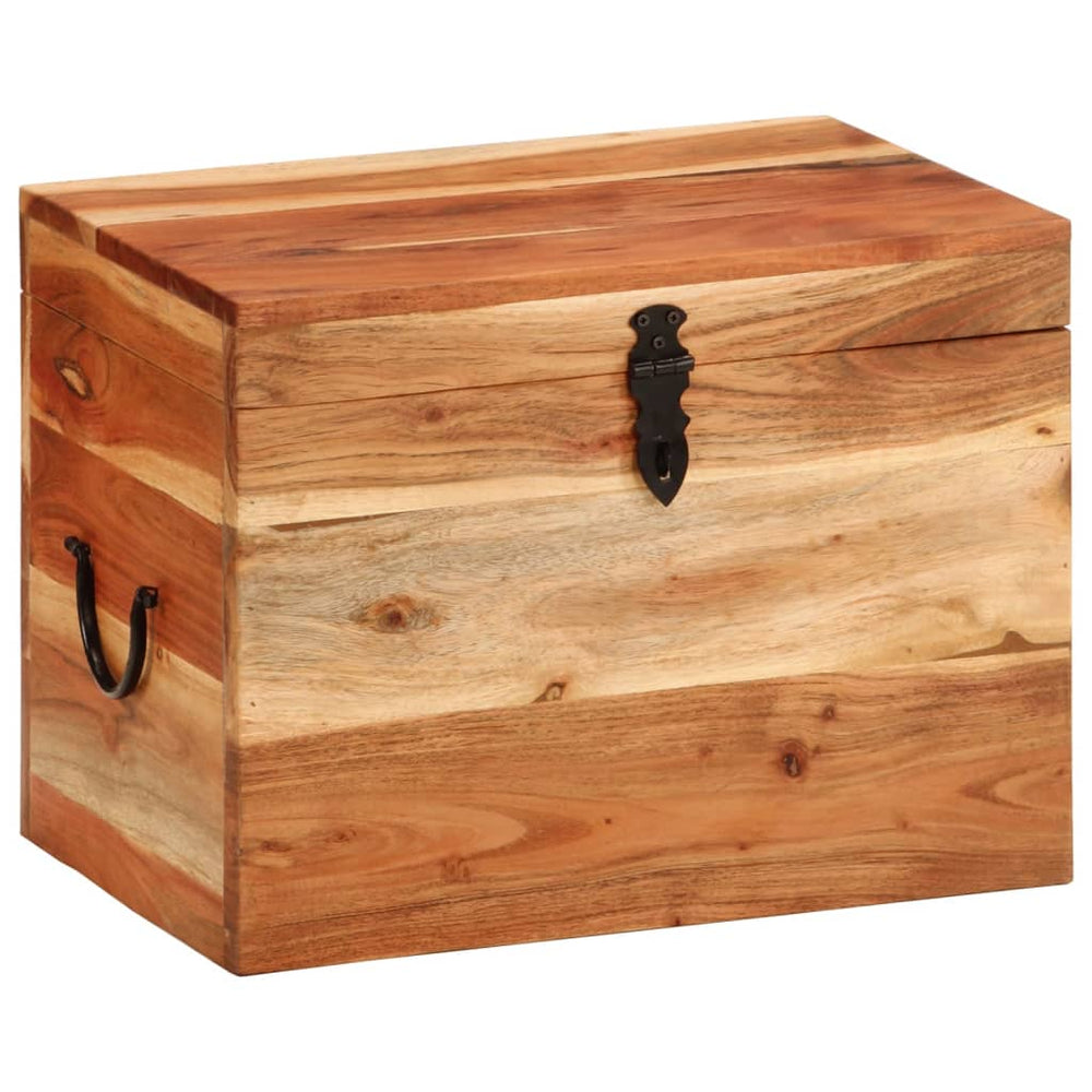 Opbergbox 39x28x31 cm massief acaciahout MeubelReus