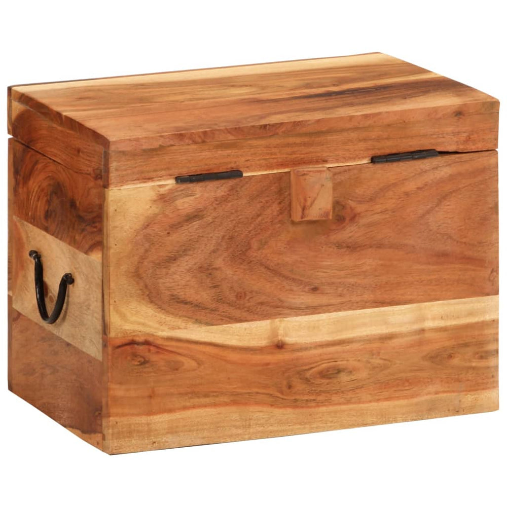 Opbergbox 39x28x31 cm massief acaciahout MeubelReus