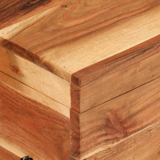 Opbergbox 39x28x31 cm massief acaciahout MeubelReus