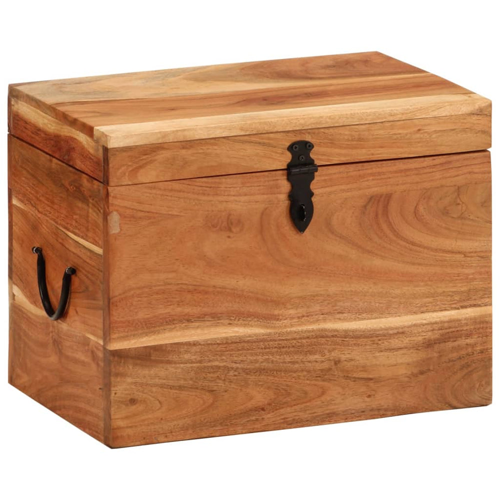 Opbergbox 39x28x31 cm massief acaciahout MeubelReus