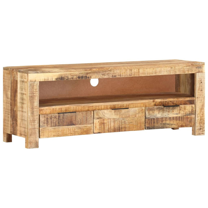 Tv-meubel 110x30x40 cm ruw mangohout MeubelReus
