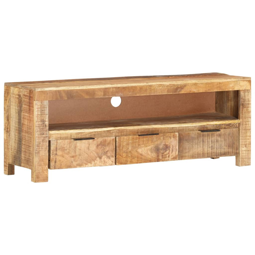 Tv-meubel 110x30x40 cm ruw mangohout MeubelReus