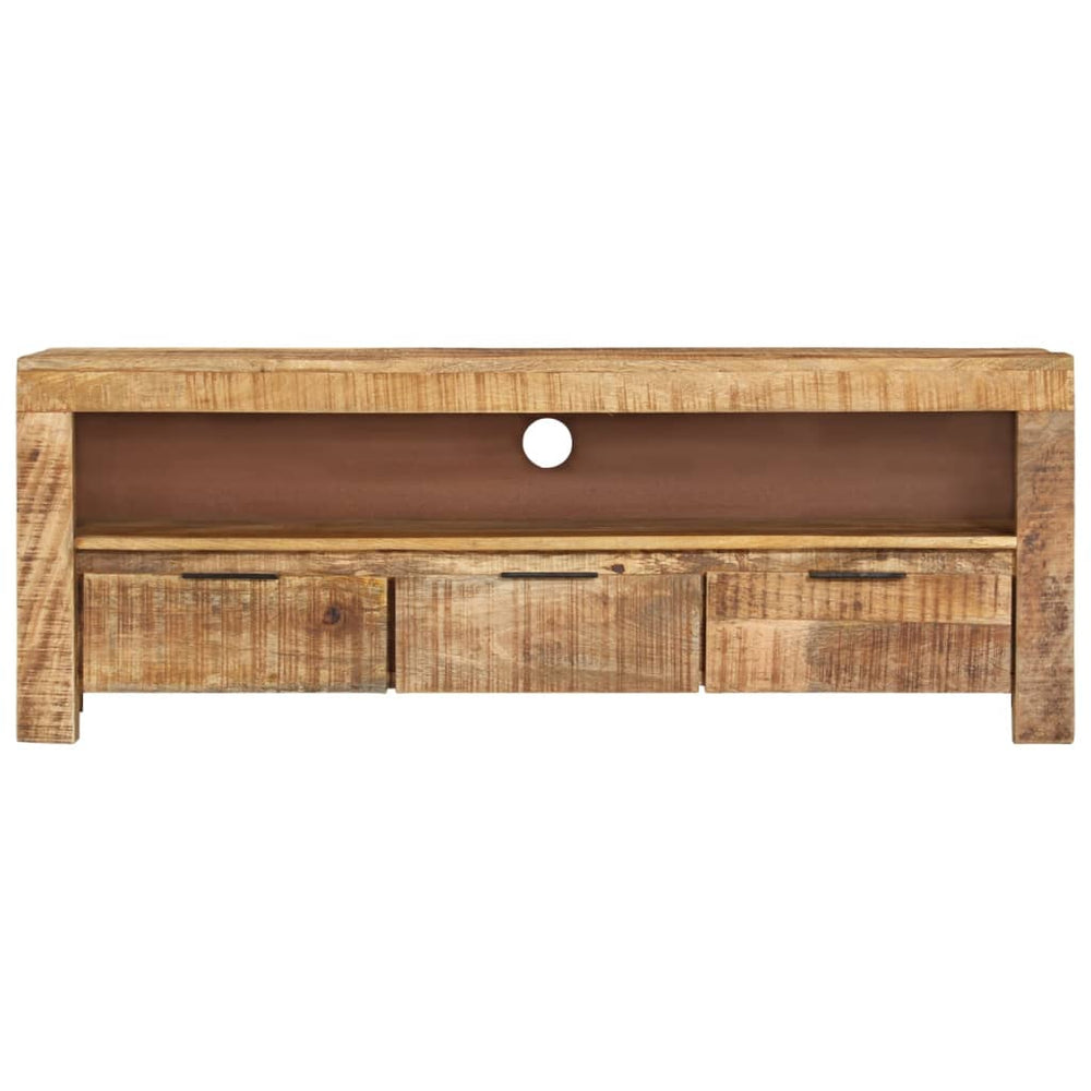 Tv-meubel 110x30x40 cm ruw mangohout MeubelReus