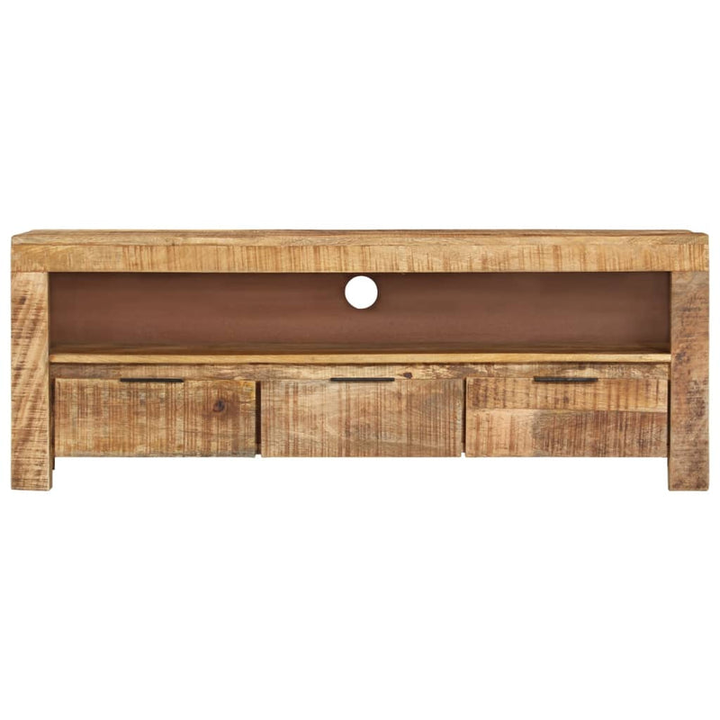 Tv-meubel 110x30x40 cm ruw mangohout MeubelReus