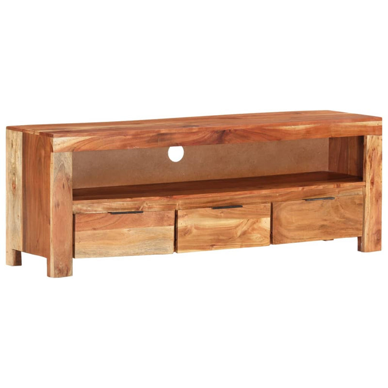 Tv-meubel 110x30x40 cm massief acaciahout MeubelReus