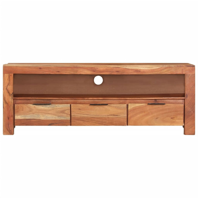 Tv-meubel 110x30x40 cm massief acaciahout MeubelReus