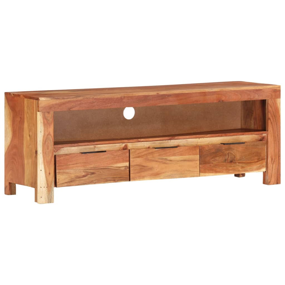 Tv-meubel 110x30x40 cm massief acaciahout MeubelReus