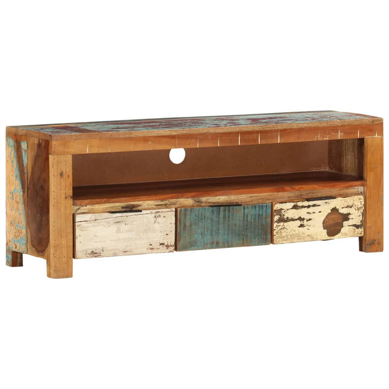 Tv-meubel 110x30x40 cm massief gerecycled hout MeubelReus