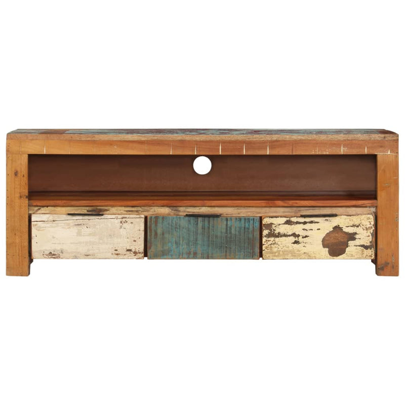 Tv-meubel 110x30x40 cm massief gerecycled hout MeubelReus