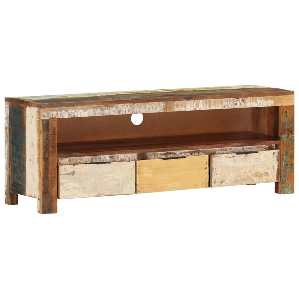 Tv-meubel 110x30x40 cm massief gerecycled hout MeubelReus