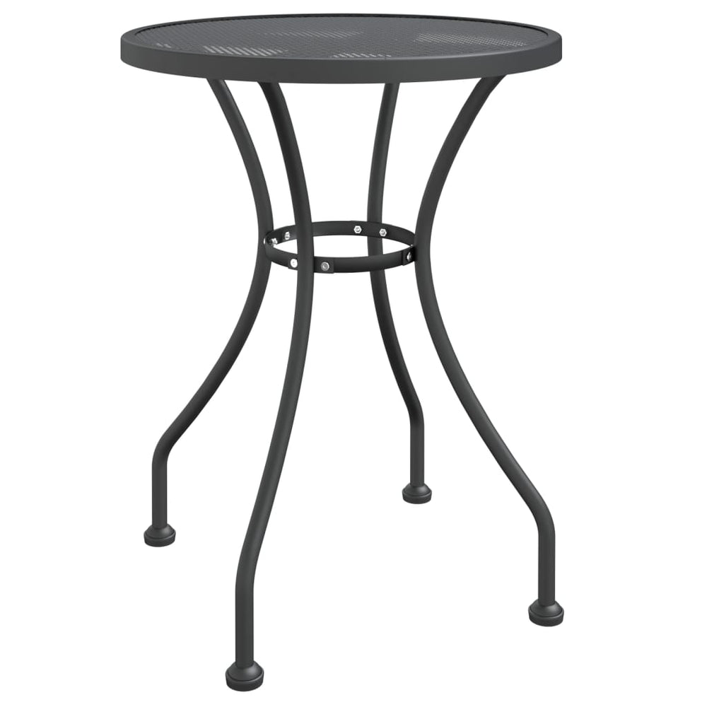 Tuintafel Ø60x72 cm metaalgaas antracietkleurig MeubelReus