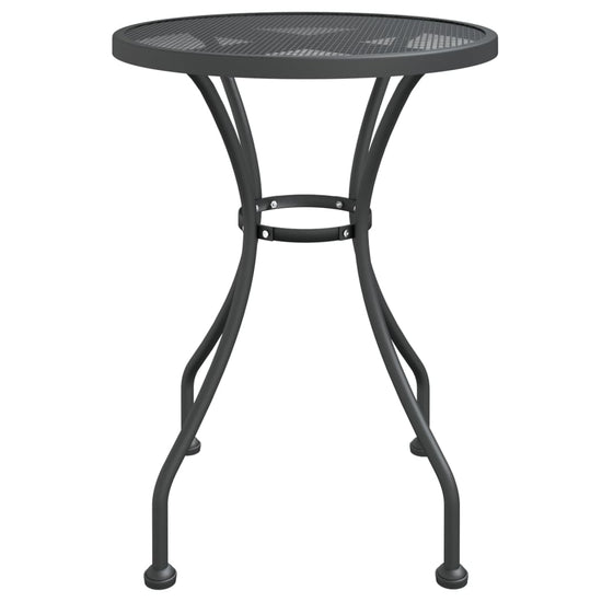 Tuintafel Ø60x72 cm metaalgaas antracietkleurig MeubelReus