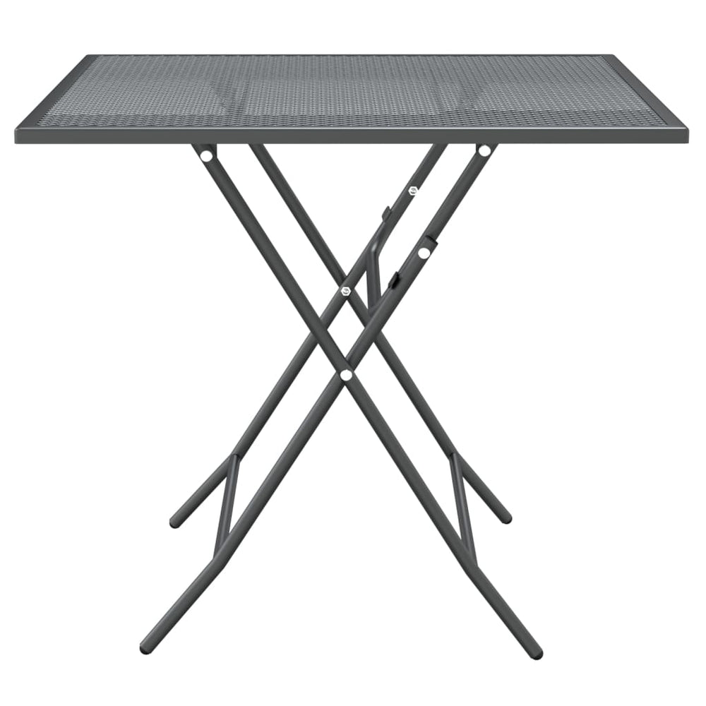 Tuintafel 80x80x72 cm metaalgaas antracietkleurig MeubelReus