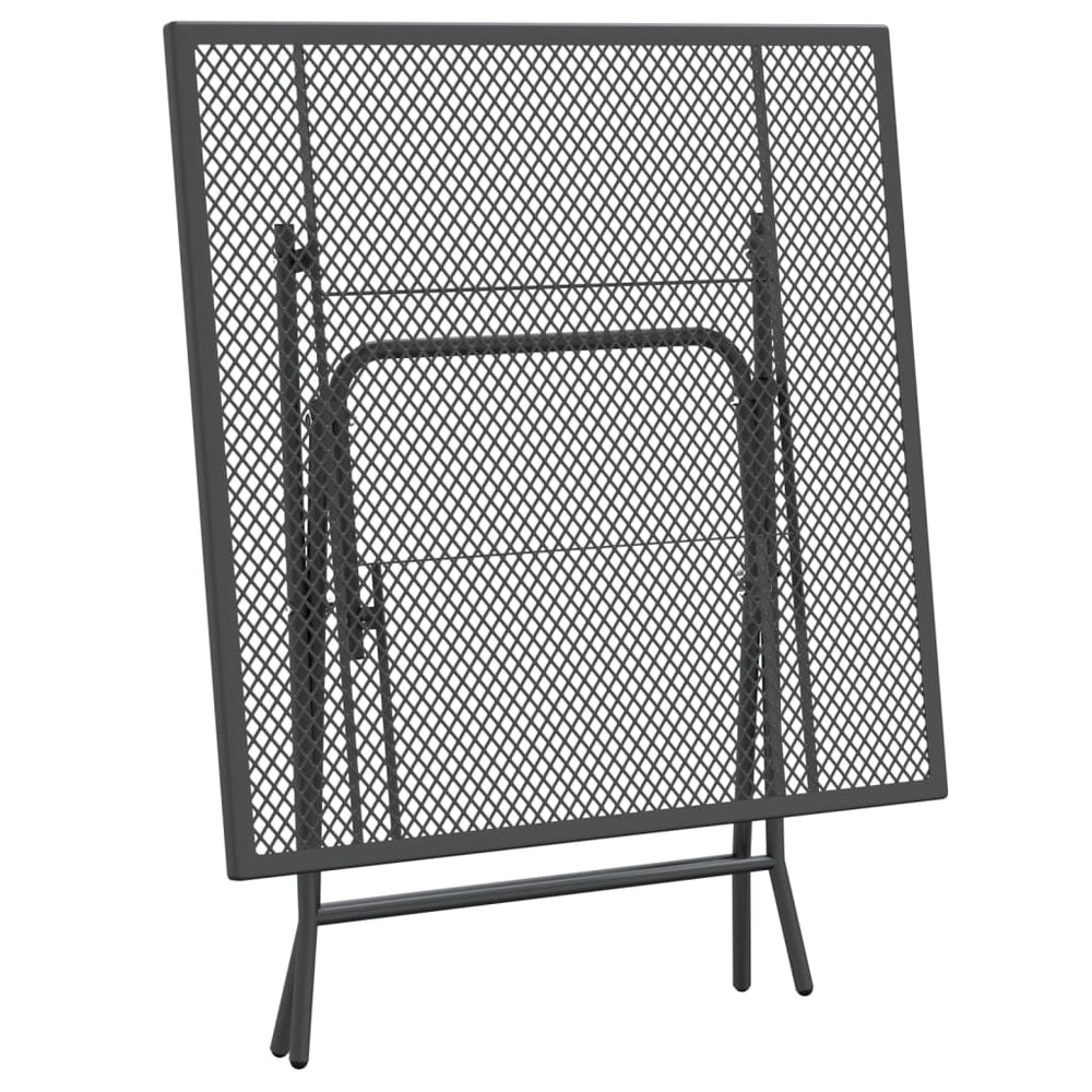 Tuintafel 80x80x72 cm metaalgaas antracietkleurig MeubelReus