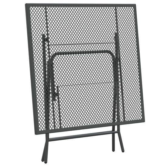 Tuintafel 80x80x72 cm metaalgaas antracietkleurig MeubelReus